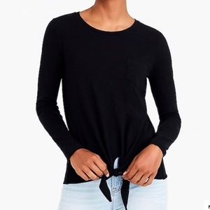 J.Crew Mercantile Long-Sleeve Tie Waist T-Shirt